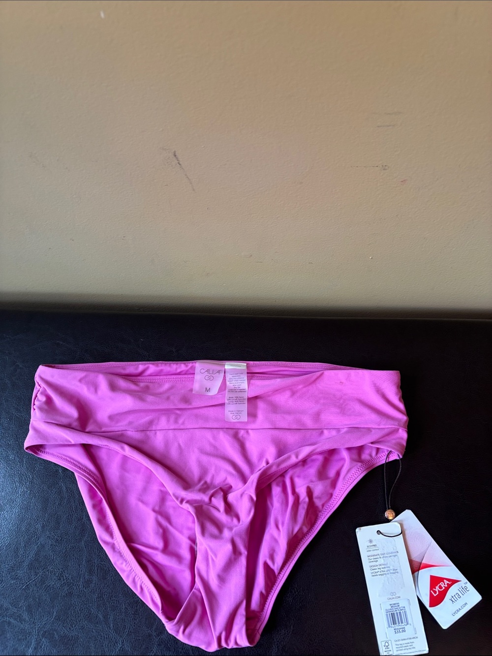 CALIA by Carrie Underwood Pink Fold-Over Bikini Bottom